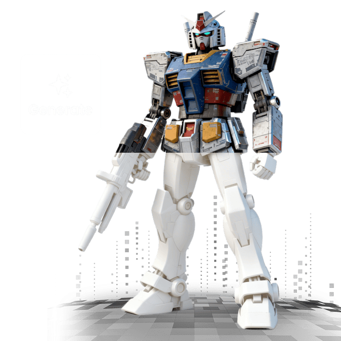 文本转 3D 第二步预览