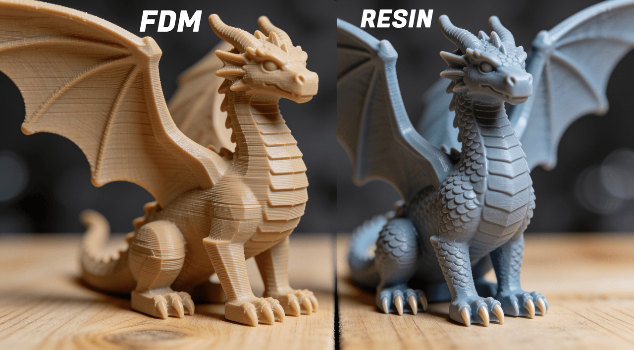 FDM vs Resin 3D Printing cover
