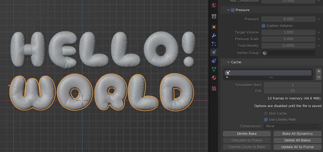 blender 3d font