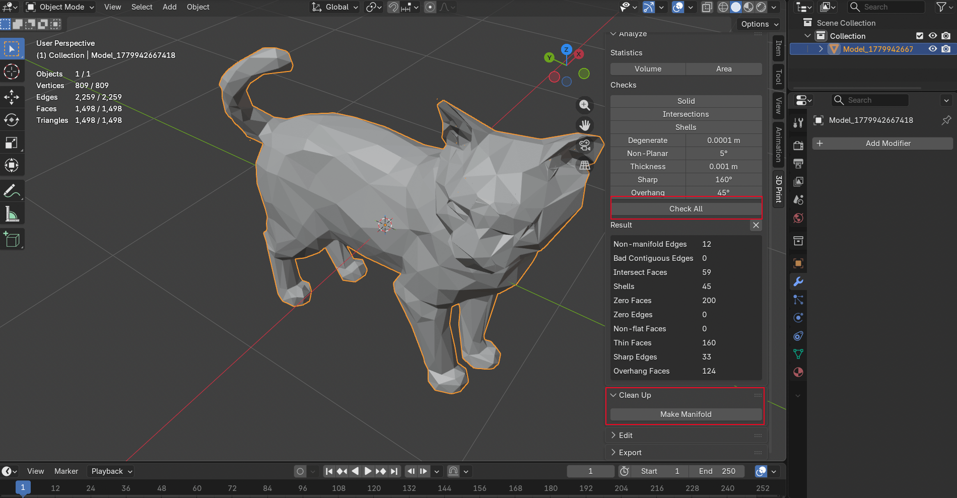 blender auto fix