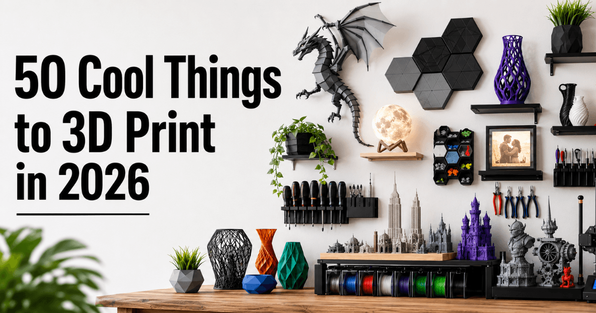 cover 50 Cool Things to 3D Print in 2026