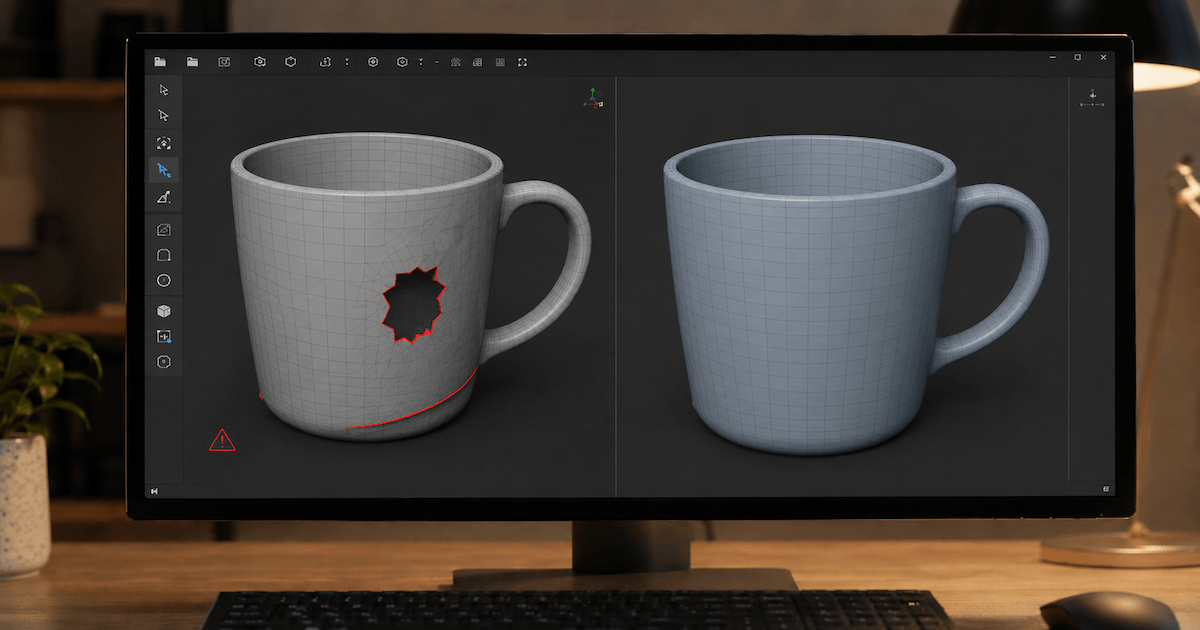 how to repair mesh for 3D printing
