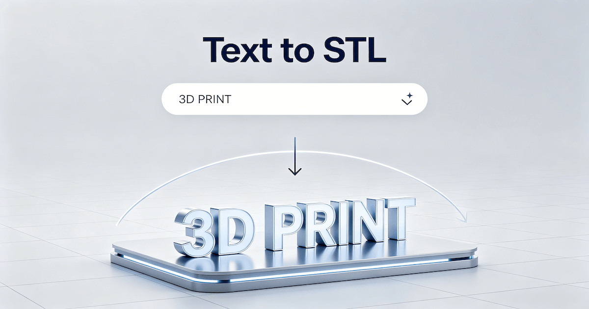 text to STL
