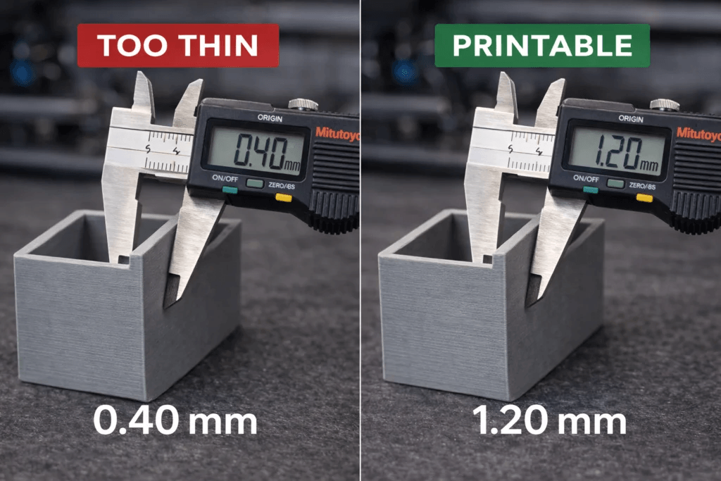 too thin vs printable wall