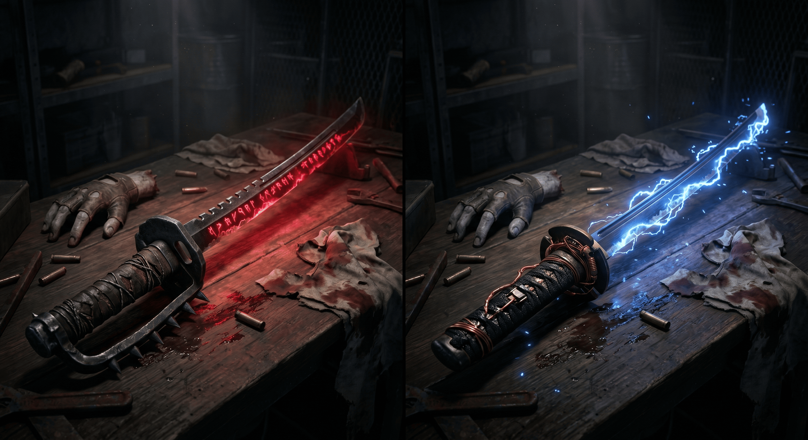 Mutilator-modded Katana Comparison