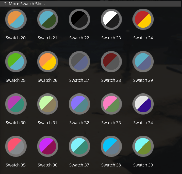 More Swatch Slots