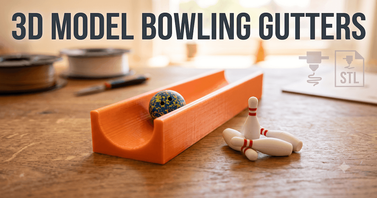 3D model bowling gutters