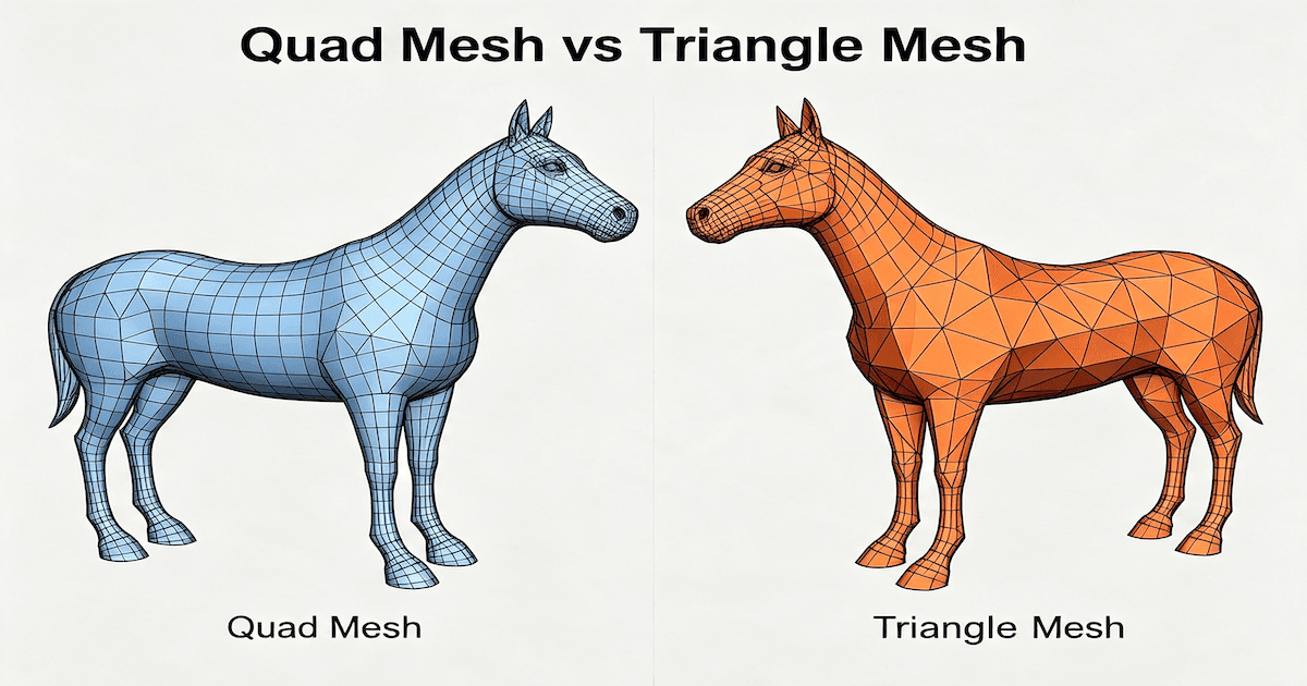Quad Mesh vs Triangle Mesh