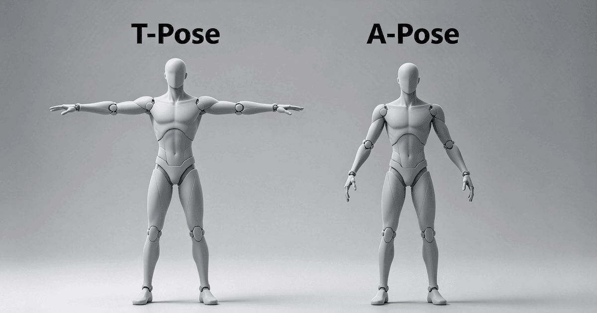 T-pose vs A-pose