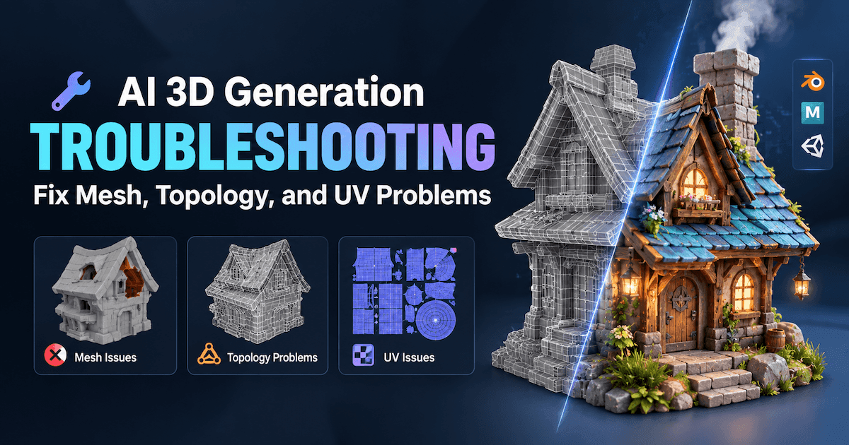 AI 3D generation troubleshooting