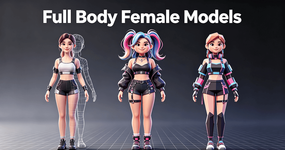 full body female model