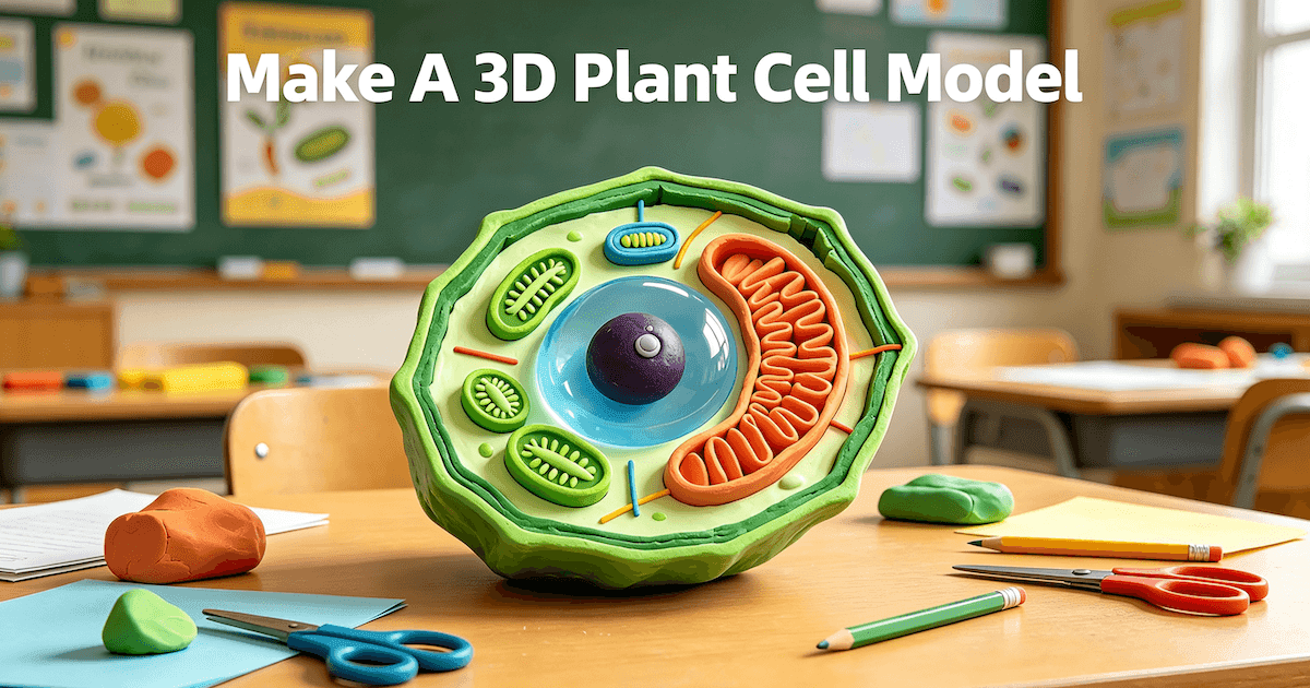 how to make 3D plant cell model