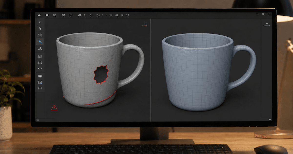 how to repair mesh for 3D printing