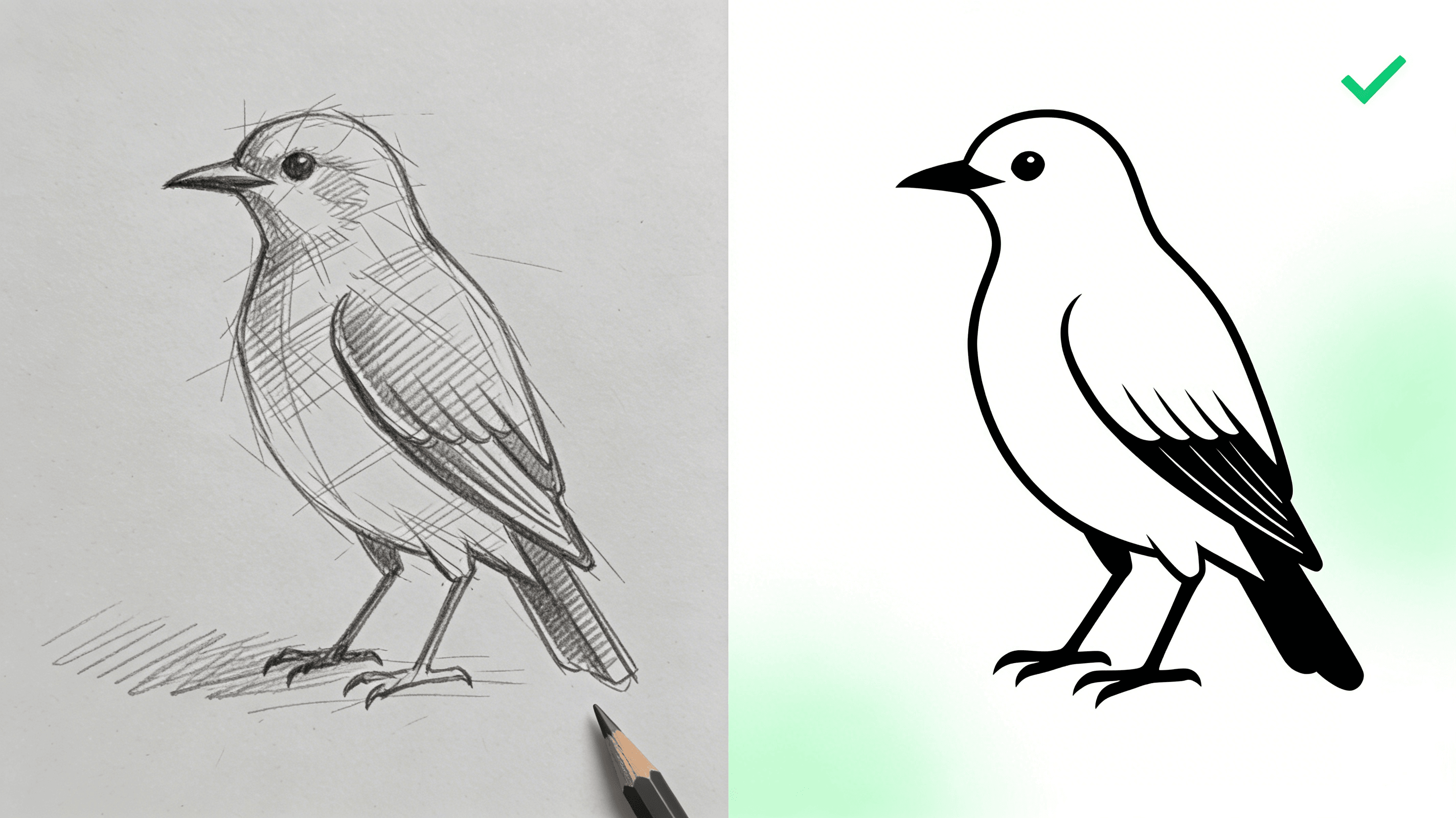sketches VS line drawings