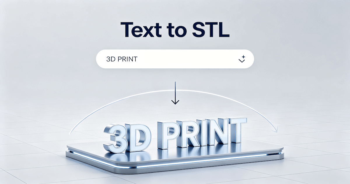 text to STL