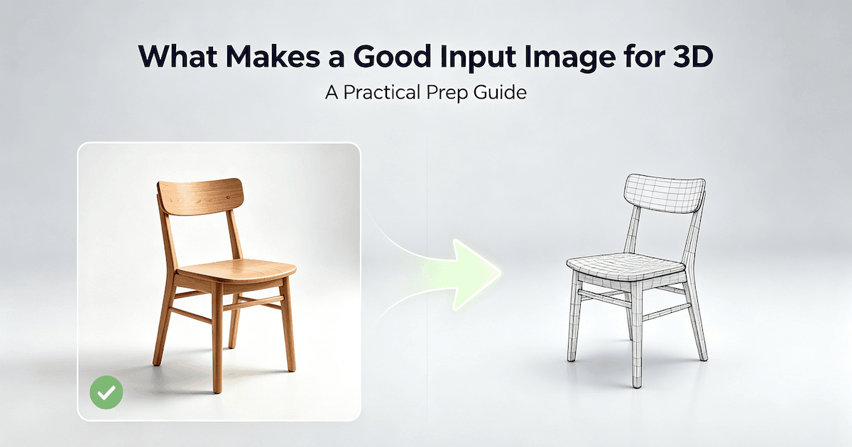 What Makes a Good Input Image for 3D