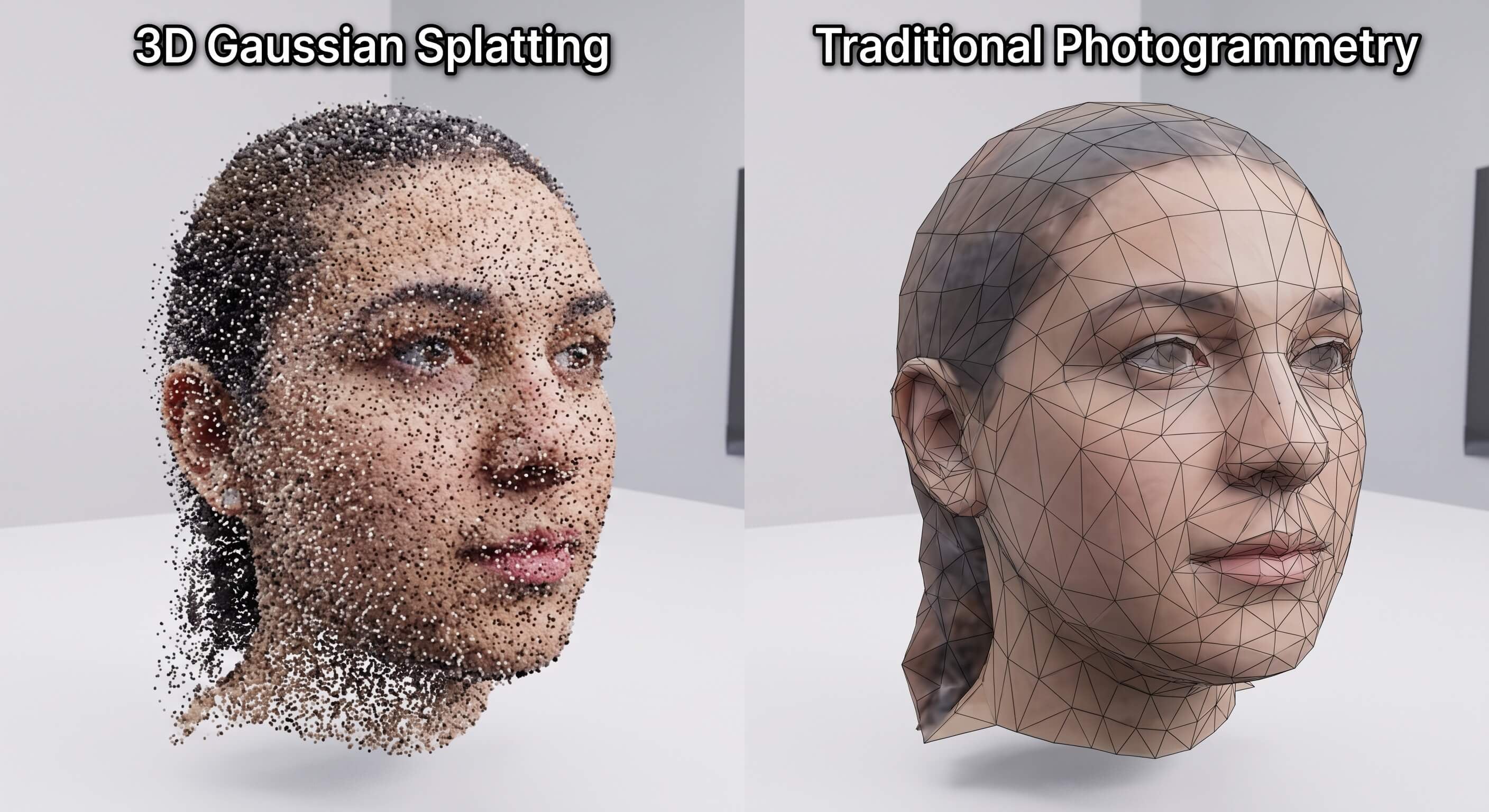 3D Gaussian Splatting vs Photogrammetry