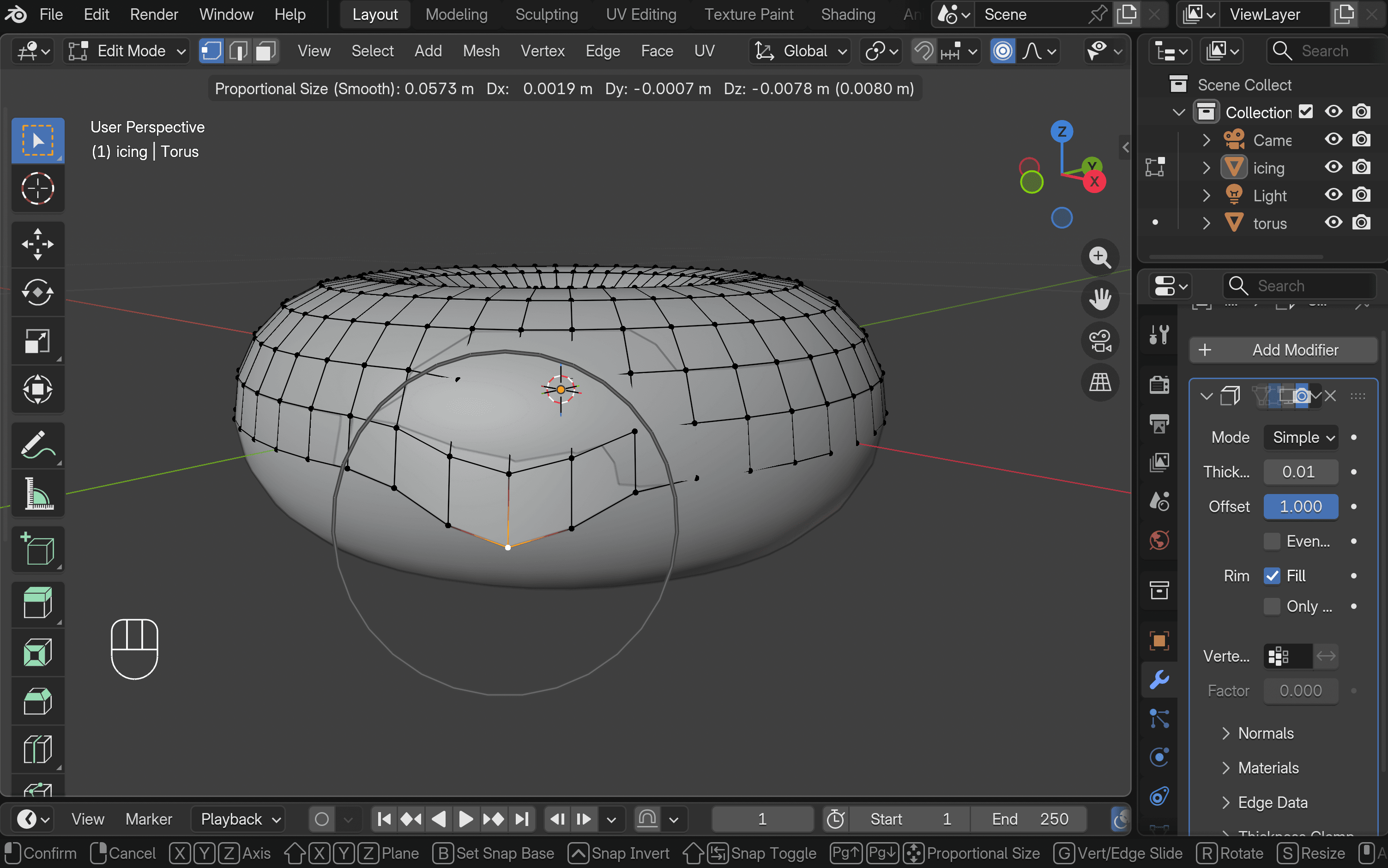 5 vertex edit