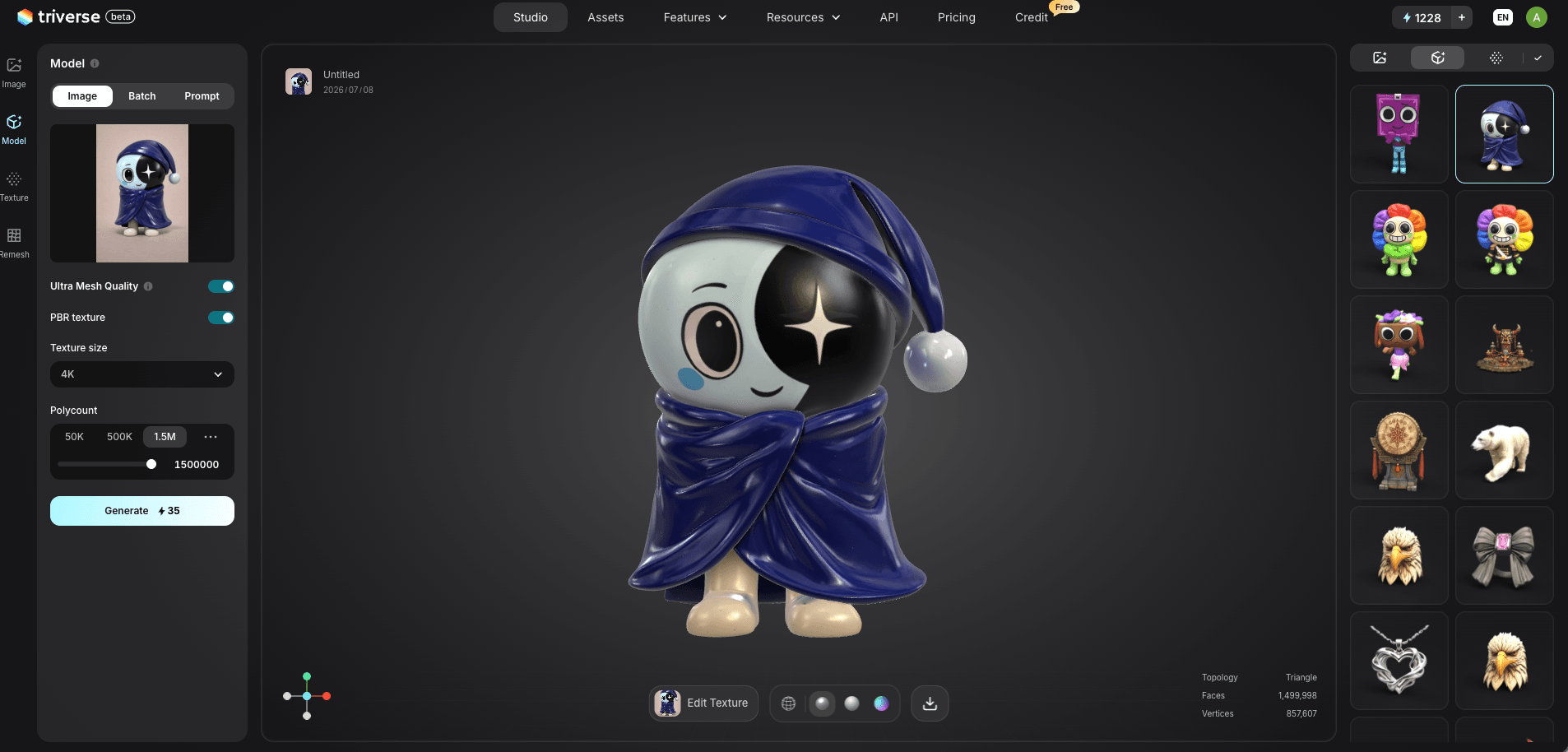 Astro Dandy's World Model Generated by Triverse AI