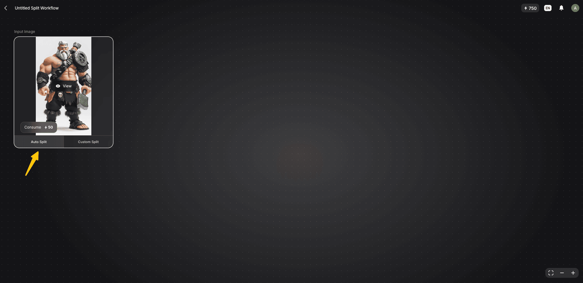 Auto split in Triverse AI