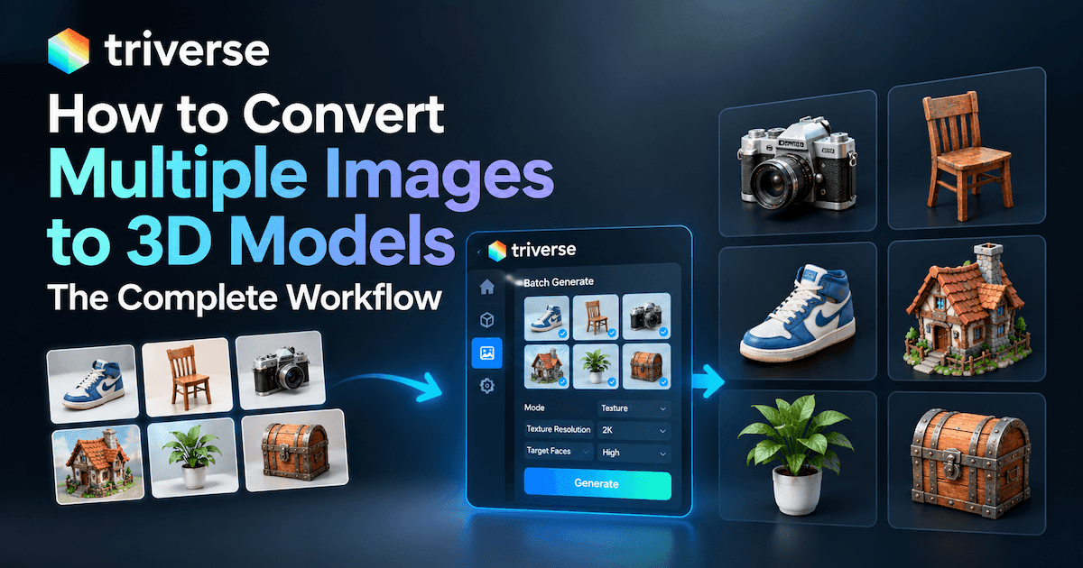 convert multiple images into 3D model