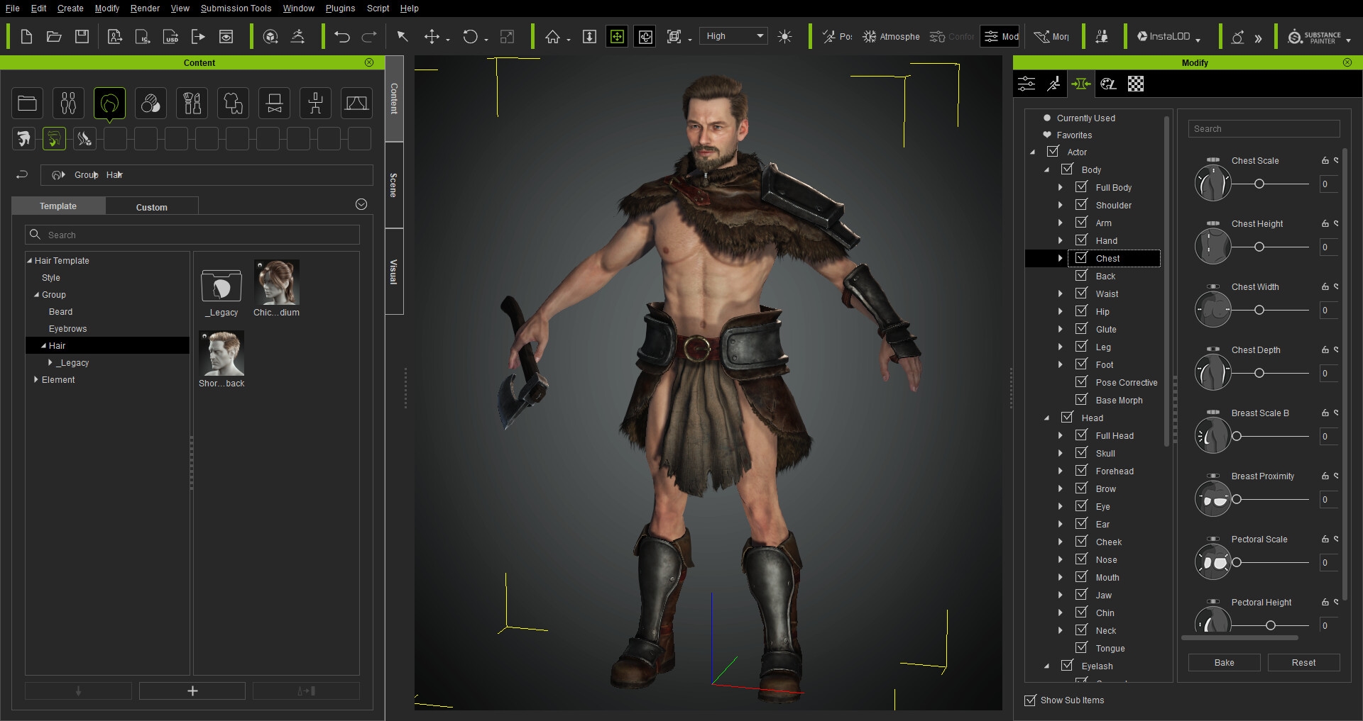 Blender 3D character creator