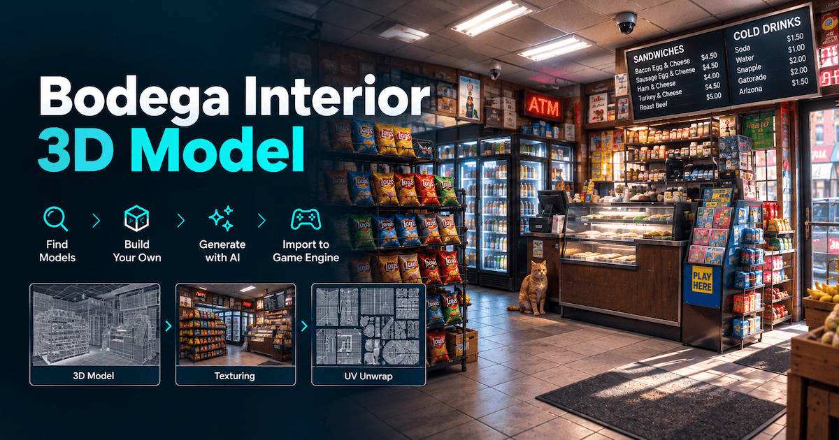 bodega interior 3D model