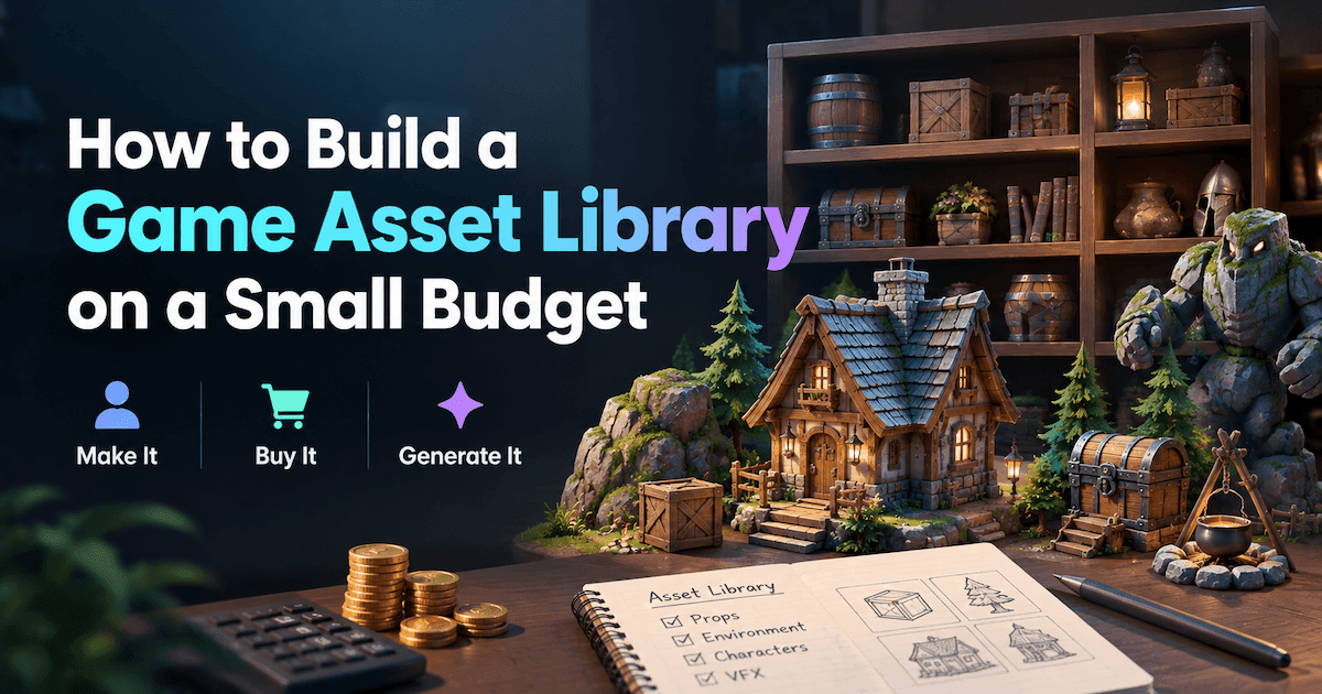 build game assets on a small budget