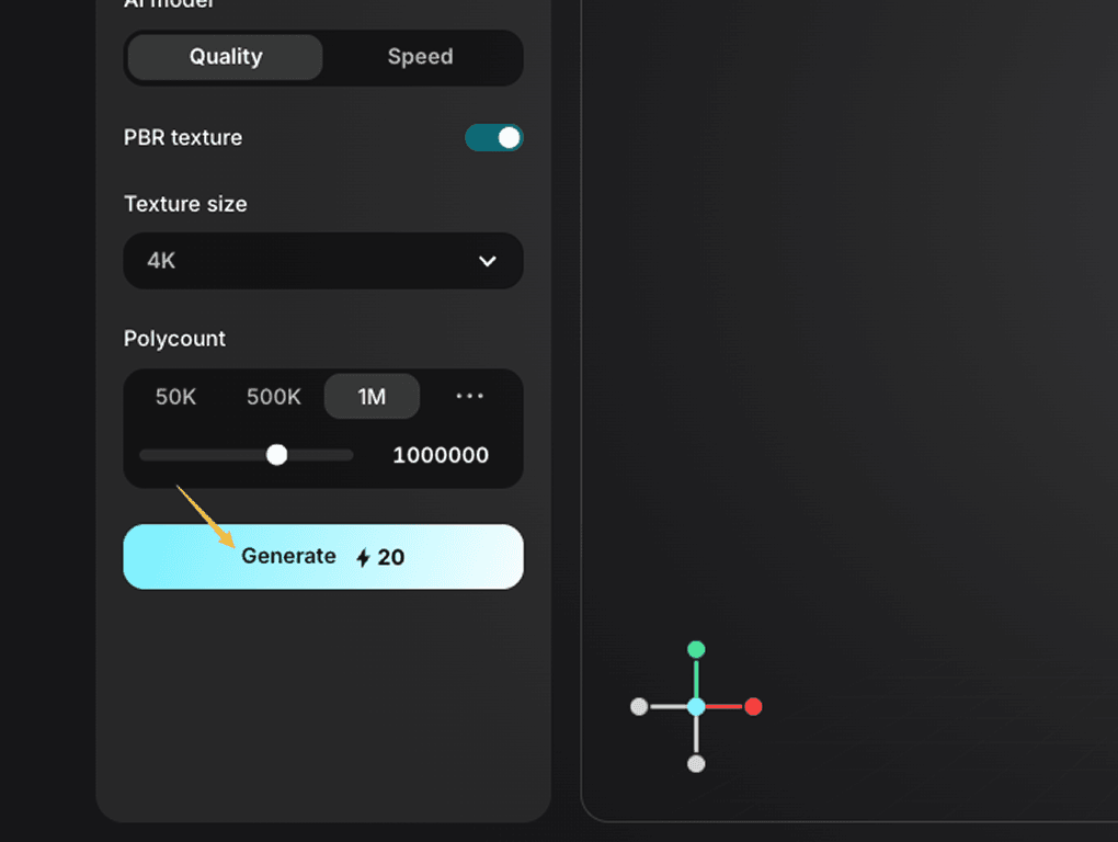 click generate