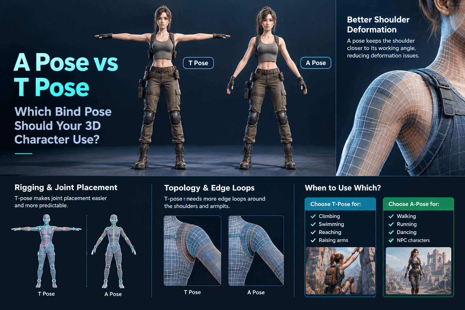 guide to choose t-pose or a-pose