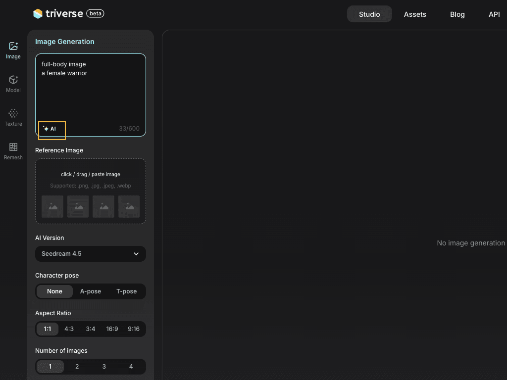 triverse AI prompt polish