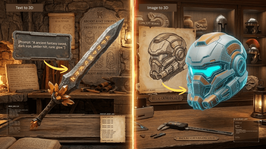 Image to 3D VS Text to 3D