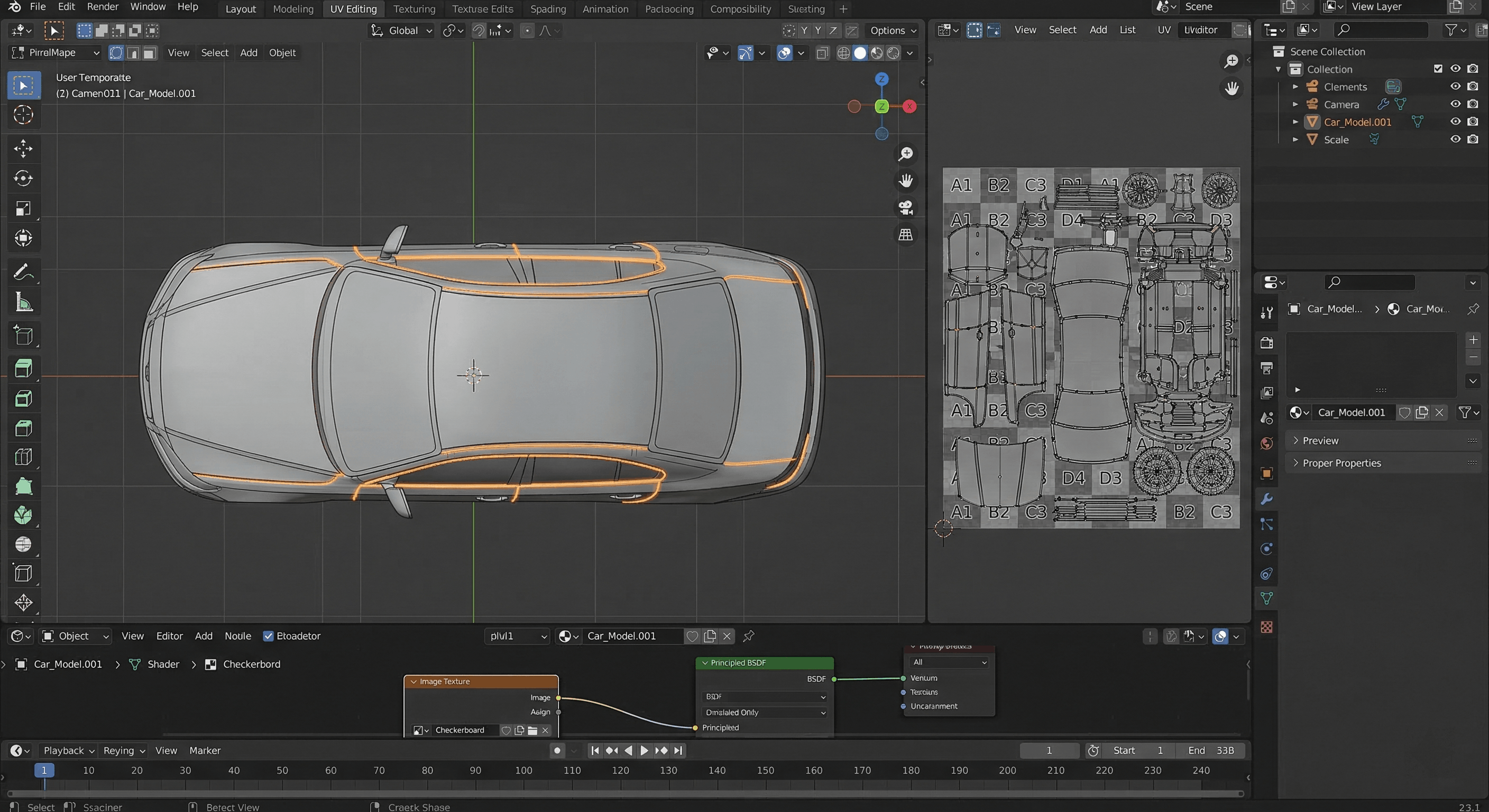 uv map car for Roblox