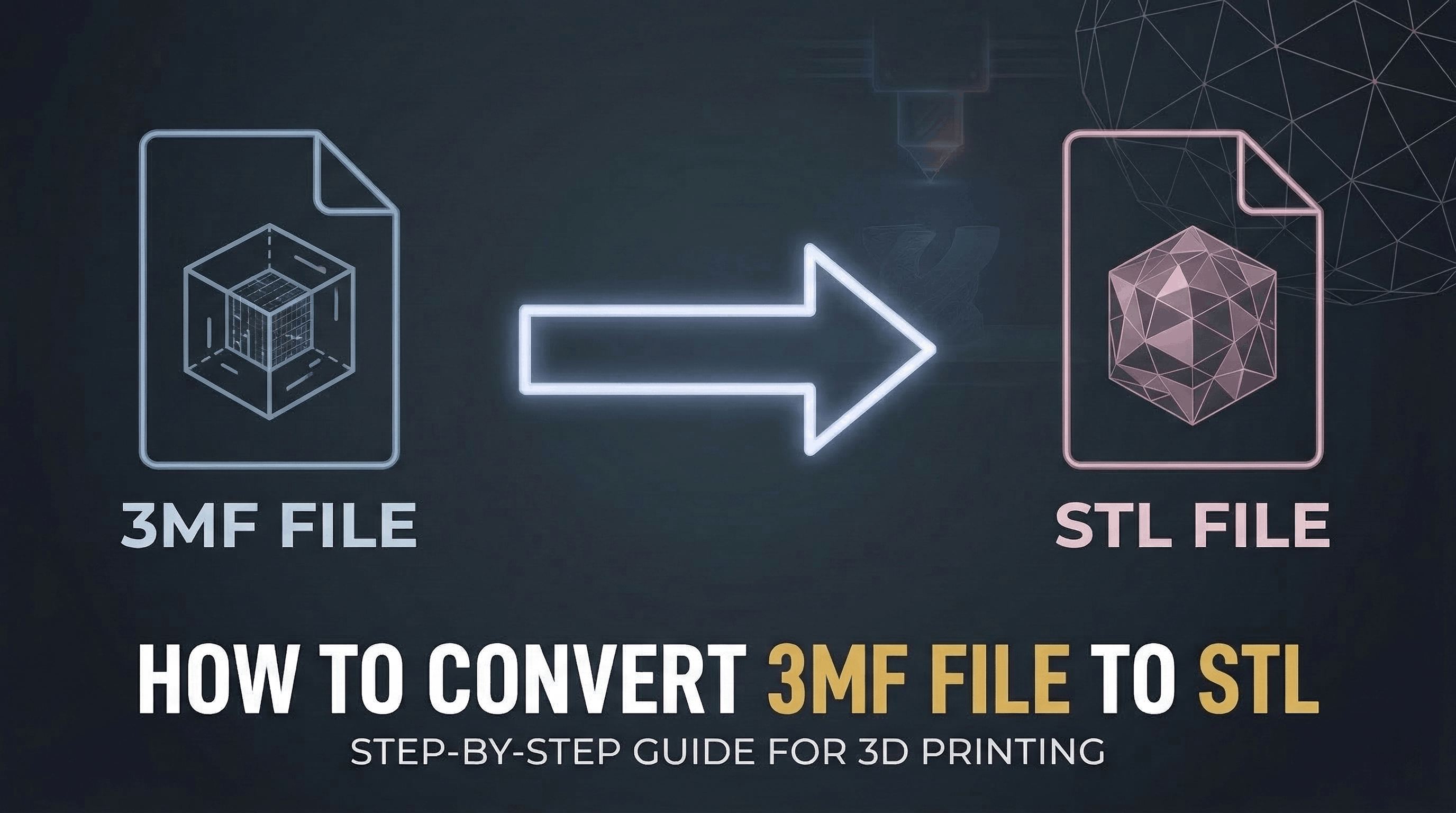 convert 3MF file to STL file