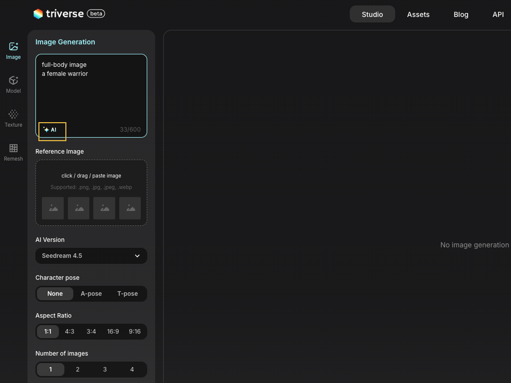 triverse AI prompt polish