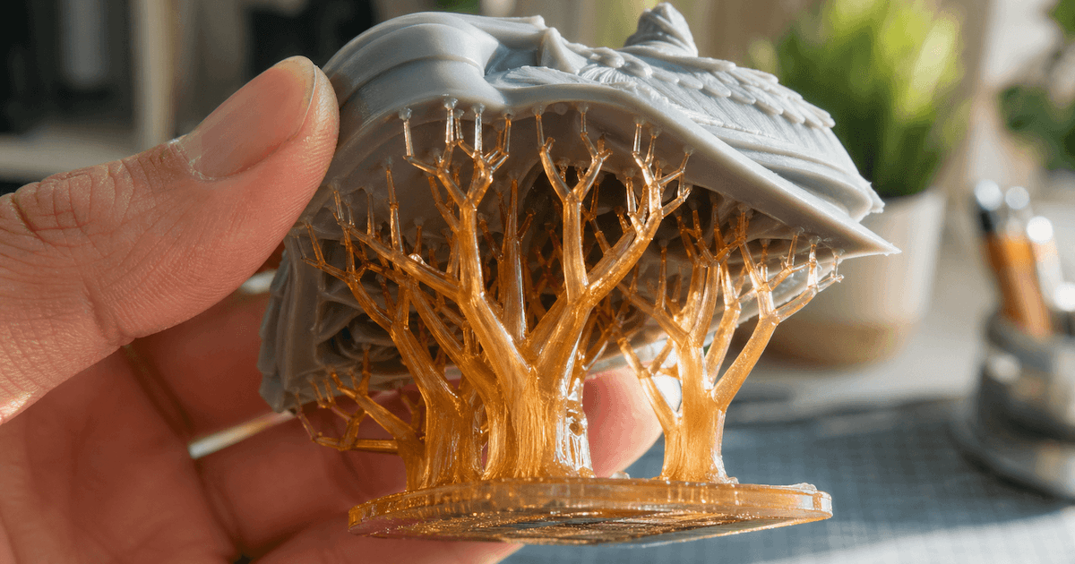 tree supports in 3D printing