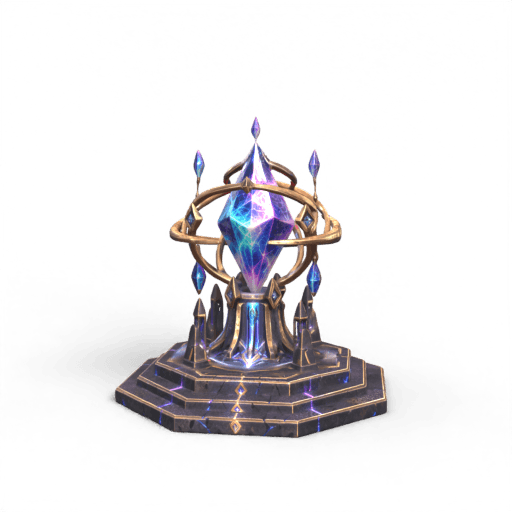 Crystal Stone Platform 3D Model