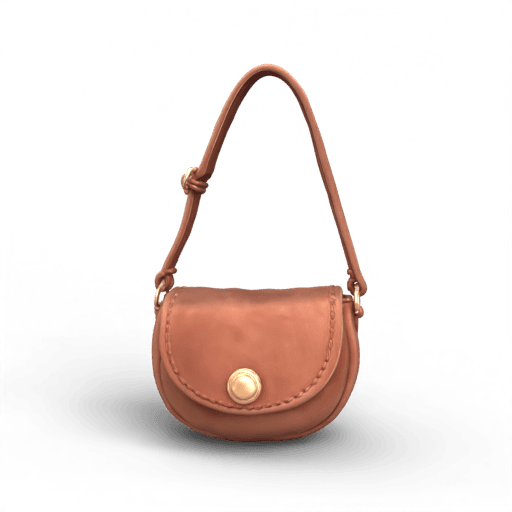Brown Crossbody Bag 3D Model