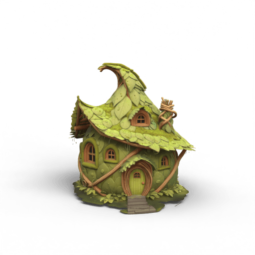 Leafy Cottage 3D Model