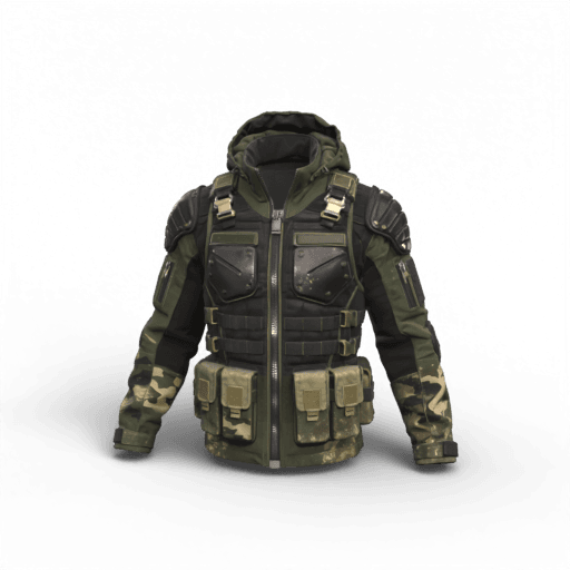 Tactical Military Jacket 3D Model