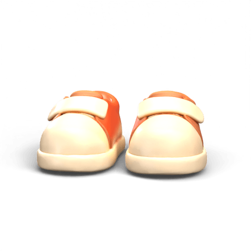 Brown and Beige Shoes 3D Model