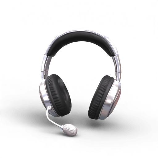 Headset with microphone