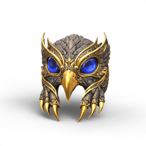Ornate Owl Mask 3D Model