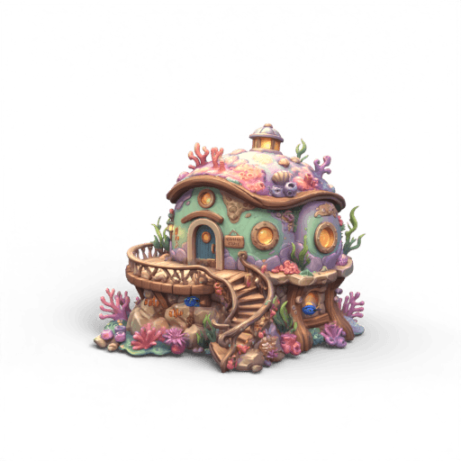 Undersea Castle 3D Model